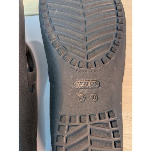 Crocs Womens Kadee II Flip Flop Sandals Black Rubber Slip On Iconic Comfort  10 - Picture 8 of 8